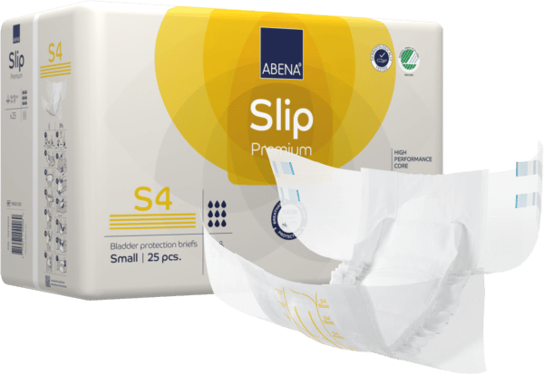 Changes complets SLIP S4 Degré d’absorption : 2200 ml Tour de taille : Compris entre 60 et 85cm Le sachet de 25 protections : 20,50 € J'M Santé Béziers