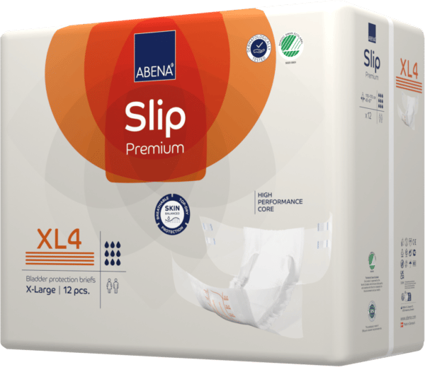 Changes complets SLIP XL4 Degré d’absorption : 4100 ml Tour de taille : Compris entre 110 et 170cm Le sachet de 12 protections : 16 € J'M Santé Béziers