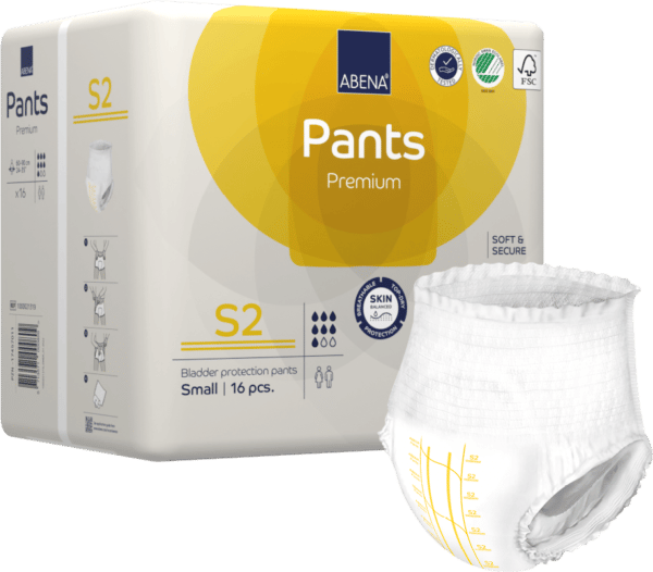 Culottes absorbantes PANTS S2 Degré d’absorption : 1900ml Tour de taille : Compris entre 60 et 90cm Le sachet de 16 protections : 16,90 € J'M Santé Béziers