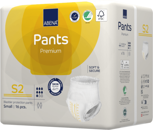 Culottes absorbantes PANTS S2 Degré d’absorption : 1900ml Tour de taille : Compris entre 60 et 90cm Le sachet de 16 protections : 16,90 € J'M Santé Béziers