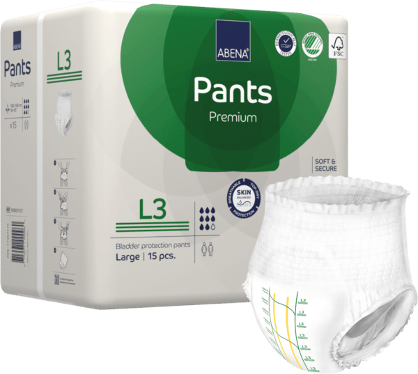 Culottes absorbantes PANTS L3 Degré d’absorption : 2400ml Tour de taille : Compris entre 100 et 140cm Le sachet de 15 protections : 17,50 € J'M Santé Béziers