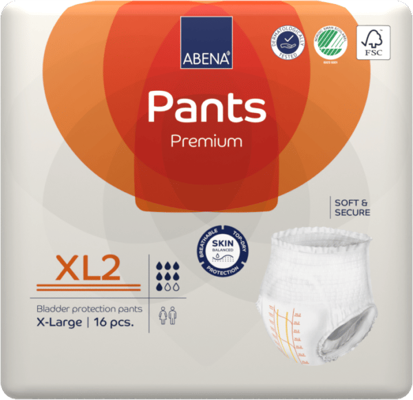 Culottes absorbantes PANTS XL2 Degré d’absorption : 1900ml Tour de taille : Compris entre 130 et 170cm Le sachet le 16 protections : 19,50 € J'M Santé Béziers