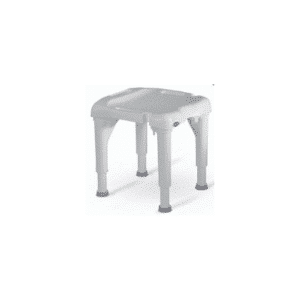 Tabouret de douche réglable en hauteur. Equipé de large pieds pour plus de stabilité et d’un siège ergonomique.