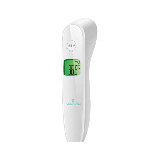 Thermomètre électronique. Le Thermo-One est un thermomètre sans contact doté de la fonction arrêt automatique. Compact, ergonomique, et léger, il vous accompagnera au quotidien pour surveiller votre température.