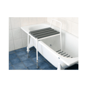 Banc de bain permettant de s’asseoir facilement à l’extérieur de votre baignoire et de franchir le bord en toute sécurité. Vous pouvez facilement vous asseoir au centre de votre baignoire à l’aide de la poignée latérale et prendre votre douche en tout confort