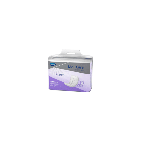 Bandes anatomiques super plus, convient pour une incontinence très sévère. Degrés d’absorption: 2777ml