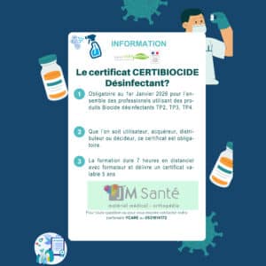 Visuel Certificat BIOCIDE Désinfectant