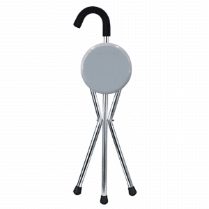 canne tripode pliable avec siège