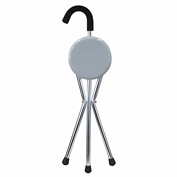 canne tripode pliable avec siège